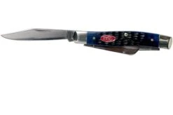 Case Medium Stockman Navy Blue Bone, Rogers Jig, 7049 63032 SS Navaja -Case Knives Ventas CE07049 03 case
