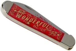 Case Copperhead, Christmas Gift Tin, Embellished Smooth Dark Red Bone, 10605, 6248W SS Navaja -Case Knives Ventas CE10605 04 case