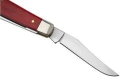 Case Mini Trapper 10761 Smooth Dark Red Bone, Pinched Bolsters 6207 SS Navaja -Case Knives Ventas CE10761 04 case
