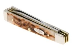 Case Baby Doc Amber Bone, 10797, Peach Seed Jig, 6182SP SS, Navaja -Case Knives Ventas CE10797 05 case