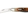 Case Muskrat Amber Bone, Peach Seed Jig, 10798, MUSKRAT SS, Navaja