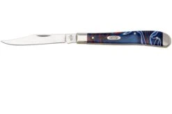 Case Slimline Trapper Smooth Patriotic Kirinite, 11229, 101048 SS, Navaja