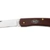 Case Sod Buster Jr, Smooth Dark Red Burlap Micarta, 12273, 10137 CS Navaja