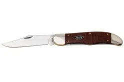 Case Folding Hunter, Smooth Dark Red Burlap Micarta, 12274, 10265 CS Navaja