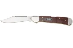 Case CopperLock Smooth Dark Red Burlap Micarta, 12275, 101549L CS, Navaja