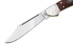 Case CopperLock Smooth Dark Red Burlap Micarta, 12275, 101549L CS, Navaja -Case Knives Ventas CE12275 03 case