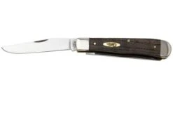 Case Trapper 14000 Smooth Black Curly Oak Wood 7254 SS, Navaja