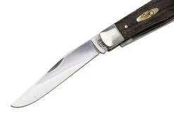 Case Trapper 14000 Smooth Black Curly Oak Wood 7254 SS, Navaja -Case Knives Ventas CE14000 03 case