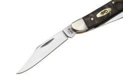 Case Medium Stockman 14001 Smooth Black Curly Oak Wood 73087 SS, Navaja -Case Knives Ventas CE14001 03 case