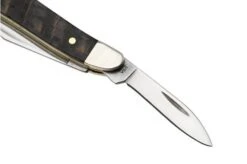 Case Peanut 14005 Smooth Black Curly Oak Wood 7220 SS, Navaja -Case Knives Ventas CE14005 04 case