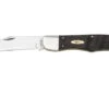 Case Folding Hunter, Smooth Black Curly Oak Wood 14008, 7165 SS, Navaja
