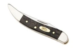 Case Small Texas Toothpick Smooth Black Curly Oak Wood, 14009, 710096 SS, Navaja -Case Knives Ventas CE14009 06 case