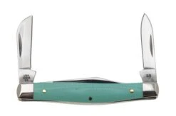 Case Medium Stockman 18102 Smooth Seafoam Green G10 10344 SS, Navaja -Case Knives Ventas CE18102 04 case