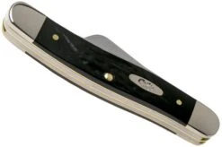 Case Medium Stockman Rough Black Synthetic, 18222, 6318 SS Navaja -Case Knives Ventas CE18222 04 case