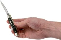 Case Medium Stockman Rough Black Synthetic, 18222, 6318 SS Navaja -Case Knives Ventas CE18222 05 case