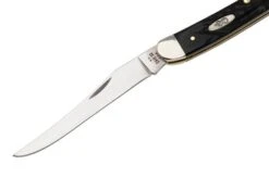 Case Medium Texas Toothpick Jigged Rough Black Synthetic, 18242, 610094 SS, Navaja -Case Knives Ventas CE18242 03 case