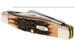 Case Large Stockman Amber Jigged Bone, 00204, 6375 CV Navaja -Case Knives Ventas CE204 05 case