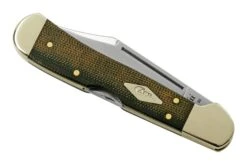 Case Mini CopperLock 23475 Green And Black Micarta, Navaja -Case Knives Ventas CE23475 06 case