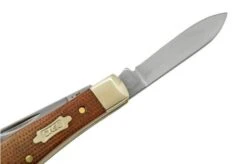 Case Small Swell Centre Jack Natural Canvas Micarta 23694, 10225 SS, Navaja -Case Knives Ventas CE23694 05 case