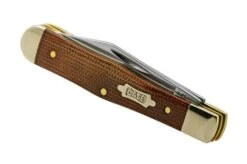 Case Small Swell Centre Jack Natural Canvas Micarta 23694, 10225 SS, Navaja -Case Knives Ventas CE23694 06 case