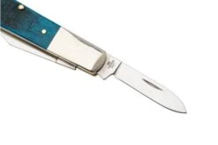 Case Barlow Caribbean Blue Bone, Sawcut Jig, 25581, 62009 1/2 SS, Navaja -Case Knives Ventas CE25581 04 case