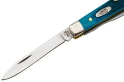 Case Baby Doc Caribbean Blue Bone, Sawcut Jig, 25582, 6282SP SS Navaja -Case Knives Ventas CE25582 03 case