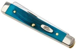 Case Baby Doc Caribbean Blue Bone, Sawcut Jig, 25582, 6282SP SS Navaja -Case Knives Ventas CE25582 06 case