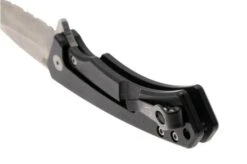 Case Marilla Black Anodized Aluminum, Black G10 Inlay, 25878, S35VN, Navaja Parcialmente Dentada -Case Knives Ventas CE25878 04 case