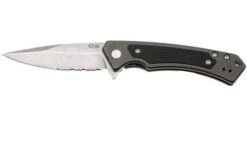 Case Marilla OD Green Anodized Aluminum, Black G10 Inlay, 25879, S35VN, Navaja Parcialmente Dentada
