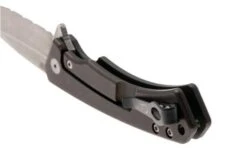 Case Marilla OD Green Anodized Aluminum, Black G10 Inlay, 25879, S35VN, Navaja Parcialmente Dentada -Case Knives Ventas CE25879 04 case