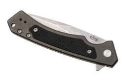 Case Marilla OD Green Anodized Aluminum, Black G10 Inlay, 25879, S35VN, Navaja Parcialmente Dentada -Case Knives Ventas CE25879 06 case