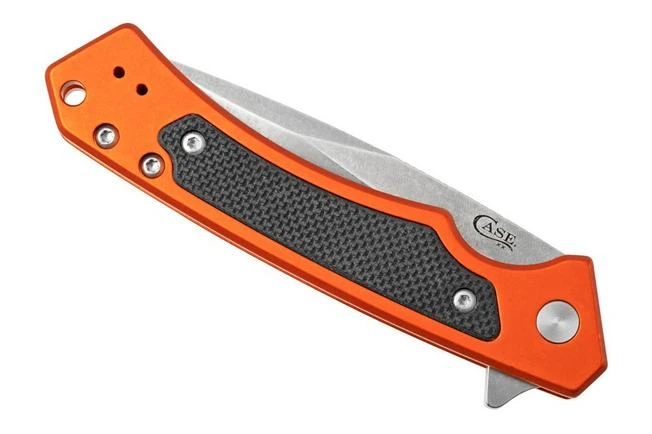 Case The Marilla, Orange Anodized Aluminum, S35VN, Black G-10 Inlay, 25886 Navaja 8 Case The Marilla, Orange Anodized Aluminum, S35VN, Black G-10 Inlay, 25886 Navaja - Imagen 6