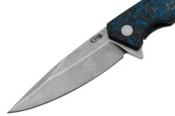 Case The Marilla, Blue & White & Black Marbled Carbon Fiber, S35VN, 25895 Navaja -Case Knives Ventas CE25895 03 case