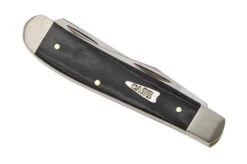 Case Mini Trapper 27822 Smooth Black Micarta 10207 SS, Navaja -Case Knives Ventas CE27822 05 case