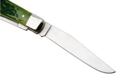 Case Trapper Green Apple Bone 27860, Peach Seed Jig, 6254 SS, Navaja -Case Knives Ventas CE27860 04 case