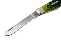 Case Mini Trapper 27861, Green Apple Bone, Peach Seed Jig, 6207 SS, Navaja -Case Knives Ventas CE27861 03 case