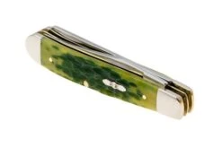 Case Mini Trapper 27861, Green Apple Bone, Peach Seed Jig, 6207 SS, Navaja -Case Knives Ventas CE27861 05 case