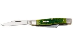 Case Medium Stockman Green Apple Bone, Peach Seed Jig, 27862, 63032 SS Navaja