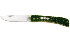 Case Sod Buster Jr 27863, Green Apple Bone, Peach Seed Jig, 6137 SS, Navaja