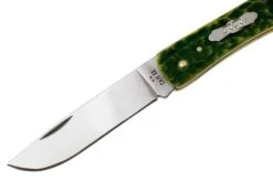 Case Sod Buster Jr 27863, Green Apple Bone, Peach Seed Jig, 6137 SS, Navaja -Case Knives Ventas CE27863 03 case