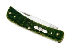 Case Sod Buster Jr 27863, Green Apple Bone, Peach Seed Jig, 6137 SS, Navaja -Case Knives Ventas CE27863 06 case