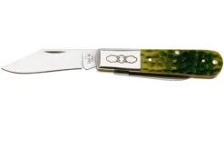 Case Barlow 27865, Green Apple Bone, Peach Seed Jig, 62009 1/2 SS, Navaja