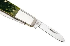 Case Barlow 27865, Green Apple Bone, Peach Seed Jig, 62009 1/2 SS, Navaja -Case Knives Ventas CE27865 04 case