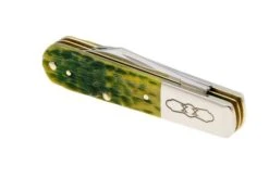 Case Barlow 27865, Green Apple Bone, Peach Seed Jig, 62009 1/2 SS, Navaja -Case Knives Ventas CE27865 05 case