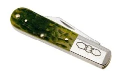 Case Barlow 27865, Green Apple Bone, Peach Seed Jig, 62009 1/2 SS, Navaja -Case Knives Ventas CE27865 06 case
