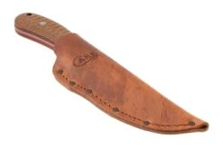 Case Ridgeback Hunter 30592, Stonewashed Stainless Steel, Natural Canvas Laminate/Red G10, Cuchillo De Caza -Case Knives Ventas CE30592 06 case