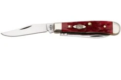 Case Tiny Trapper Dark Red Bone, Peach Seed Jig, 31944, 62154W CS, Navaja