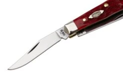 Case Tiny Trapper Dark Red Bone, Peach Seed Jig, 31944, 62154W CS, Navaja -Case Knives Ventas CE31944 03 case