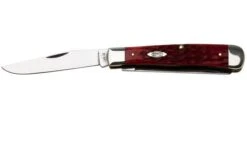 Case Trapper Dark Red Bone, Peach Seed Jig, 31950, 6254 CV Navaja