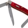 Case Medium Stockman Dark Red Bone, Peach Seed Jig, 31951, 6318 CV Navaja -Case Knives Ventas CE31951 01 case